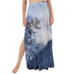 Mountains Alpine Nature Dolomites Maxi Chiffon Tie-up Sarong by Simbadda