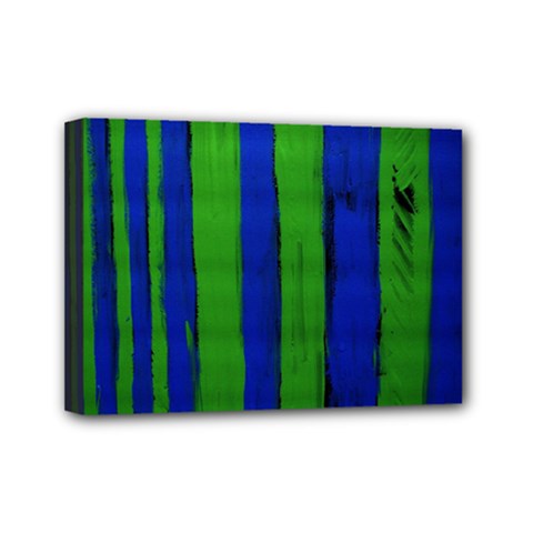 Stripes Mini Canvas 7  X 5  by bestdesignintheworld