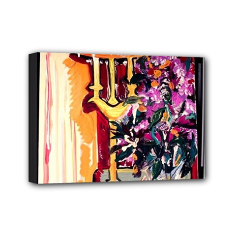 Still Life With Lamps And Flowers Mini Canvas 7  X 5  by bestdesignintheworld