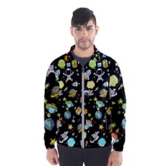 Space Pattern Wind Breaker (men) by Valentinaart