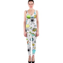 Space Pattern One Piece Catsuit by Valentinaart
