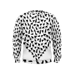 Heart Love Cats Kitten Kitty Kids  Sweatshirt by Simbadda