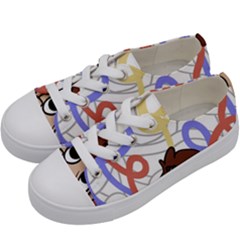 Unordered Chaos Kids  Low Top Canvas Sneakers by Simbadda