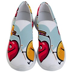 Dancing Fruit Apple Organic Fruit Women s Lightweight Slip Ons by Simbadda