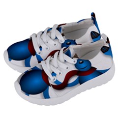 Reindeer Dancing Blue Christmas Kids  Lightweight Sports Shoes by Simbadda