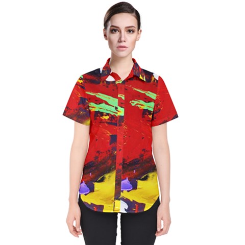 Balboa   Island On A Sand 19 Women s Short Sleeve Shirt by bestdesignintheworld