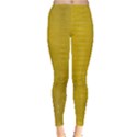 Yellow Alligator Skin Leggings  View1