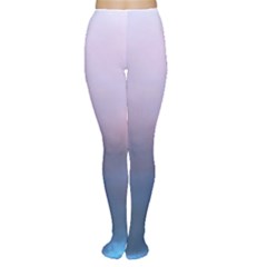 Blue Pink Clouds Women s Tights by LoolyElzayat