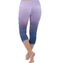 Blue Pink Clouds Capri Yoga Leggings View4
