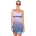 Blue Pink Clouds One Soulder Bodycon Dress View1