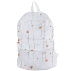 Background Salmon Pink White Motive Foldable Lightweight Backpack by Sapixe
