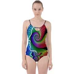 Head Spiral Self Confidence Cut Out Top Tankini Set by Sapixe