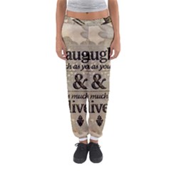 Motivational Calligraphy Grunge Women s Jogger Sweatpants by Sapixe