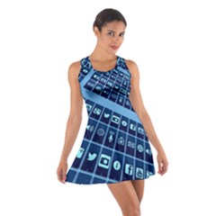 Mobile Phone Smartphone App Cotton Racerback Dress by Sapixe