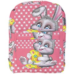 Illustration Rabbit Easter Full Print Backpack by Sapixe