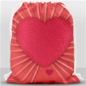 Background Texture Heart Love Drawstring Bag (Large) View2