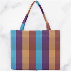 Background Desktop Squares Mini Tote Bag by Sapixe