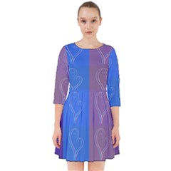Background Desktop Squares Smock Dress by Sapixe