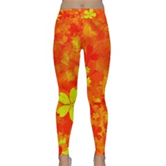 Background Reason Pattern Design Classic Yoga Leggings by Sapixe