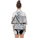Line Art Architecture Vintage Old Half Sleeve Chiffon Kimono View2