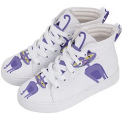 Cat Clipart Animal Cartoon Pet Kid s Hi-top Skate Sneakers by Sapixe