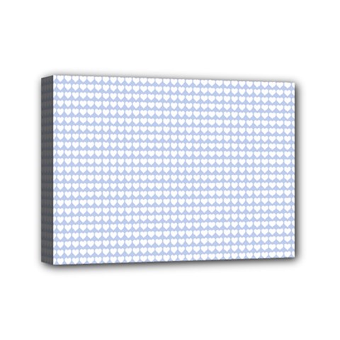 Alice Blue Hearts In An English Country Garden Mini Canvas 7  X 5  by PodArtist