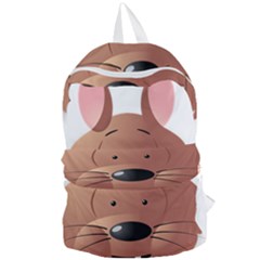 Mole Animal Cartoon Vector Art Foldable Lightweight Backpack by Sapixe