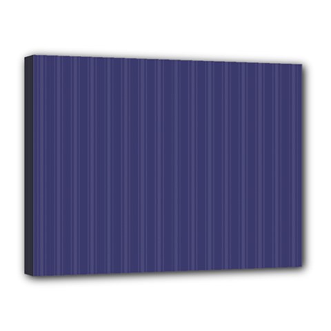 Subtle Textures Usa Flag Blue Mattress Ticking Pattern Canvas 16  X 12  by PodArtist
