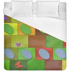 Easter Egg Happy Easter Colorful Duvet Cover (king Size) by Sapixe