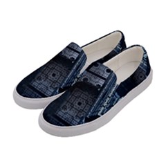Graphic Design Background Women s Canvas Slip Ons by Sapixe
