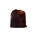 Sunset Silhouette Winter Tree Drawstring Pouch (Small) View2