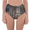 Architecture City Home Window Reversible High-Waist Bikini Bottoms View3