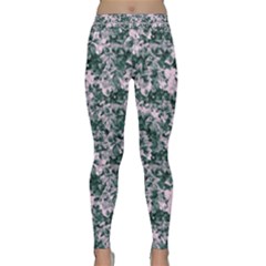 Floral Collage Pattern Classic Yoga Leggings by dflcprints