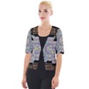 Butterflies And Flowers A In Romantic Universe Cropped Button Cardigan View1