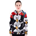 Penguin Pirate Tux Animal Bandana Women s Zipper Hoodie View1