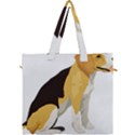 Black Yellow Dog Beagle Pet Canvas Travel Bag View1