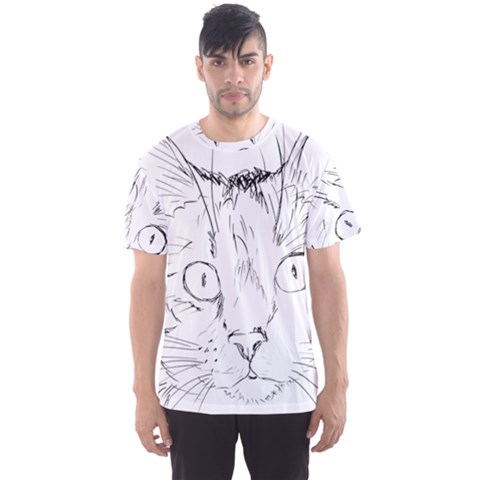 Cat Feline Animal Pet Men s Sports Mesh Tee by Sapixe