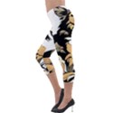 Dog Sitting Pet Collie Animal Lightweight Velour Capri Leggings  View3