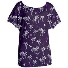 Tropical Pattern Women s Oversized Tee by Valentinaart