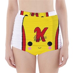 Kawaii Cute Tennants Lager Can High-waisted Bikini Bottoms by CuteKawaii1982