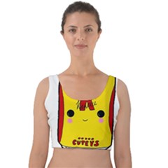 Kawaii Cute Tennants Lager Can Velvet Crop Top by CuteKawaii1982