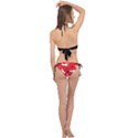 RED SWATCH#2 Cross Front Halter Bikini Set View2