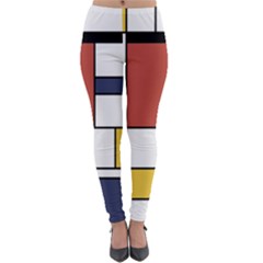 Neoplasticism Style Art Lightweight Velour Leggings by FunnyCow