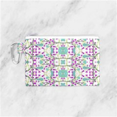 Colorful Modern Floral Baroque Pattern 7500 Canvas Cosmetic Bag (small) by dflcprints