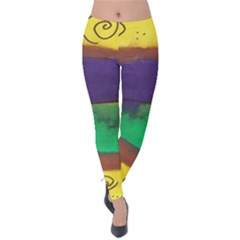 Landscape Egg Velvet Leggings by snowwhitegirl