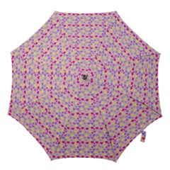 Hearts Butterflies Pink 1200 Hook Handle Umbrellas (small) by snowwhitegirl