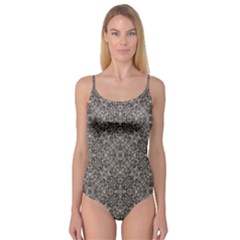 Luxury Modern Baroque Pattern Camisole Leotard  by dflcprints