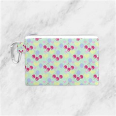 Birthday Cherries Canvas Cosmetic Bag (small) by snowwhitegirl