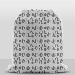 Boots Grey Drawstring Bag (small) by snowwhitegirl