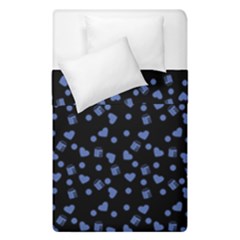 Blue Hearts Duvet Cover Double Side (single Size) by snowwhitegirl